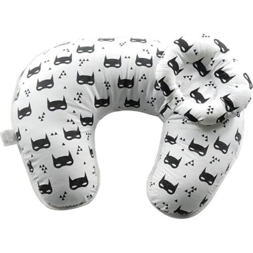 Baby Nursing Pillow Infant Newborn Sleep Support Concave Cartoon Pillow Printed Shaping Cushion Baby Bedding Accessories