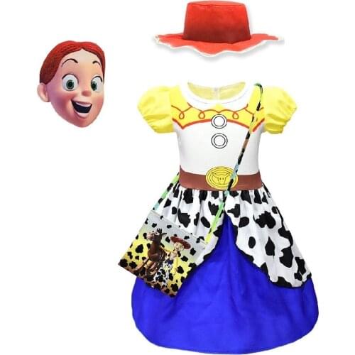 Toddler Cartoon Summer Girls Cow Dresses Princesa Vestidos Cosplay For Party And Wedding Halloween Costumes Teen Kids Frocks