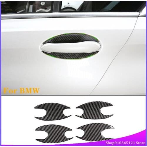 For Bmw 3 Series G20 G28 2020 Outer Door Bowl Sticker Decorative Protection Real Carbon Fiber (Soft) Car Exterior Modification