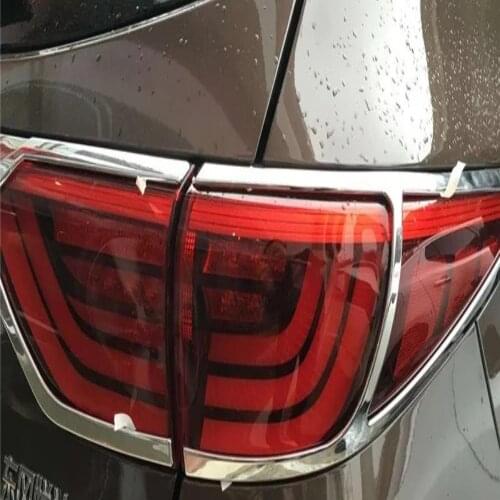 For Kia Sportage 4 QL 2016 2017 2018 ABS Chrome Car Rear Tail Light Lamp Eyebrow Eyelid Trim Cover Garnish Moulding Accessories