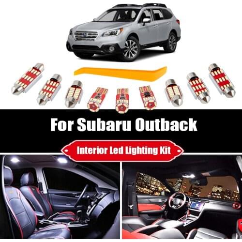 For Subaru Outback BE BH BL BP BR BS 1999-2019 2020 Canbus Vehicle LED Interior License Plate Lamp Car Lighting Accessories