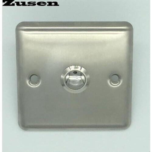 Zusen 19mm Door bell push button with panel button is Nickel-plated brass