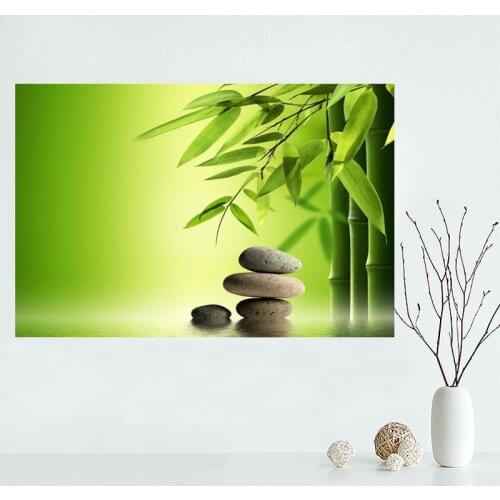 Nice Custom Zen Stone Canvas Poster Print painting Art Wall Silk Poster cloth print DIY Fabric Poster Y.19