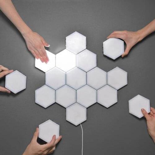 New Quantum lamp led modular touch sensitive lighting Hexagonal lamps night light magnetic creative decoration wall lampara