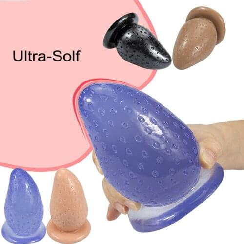 New Small Strawberry Anal Plug With Suction Cup Rough Surface SM For Men And Women Flirting With Anal Expander For Adult Sex Toy