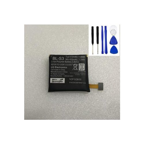 2019 year NEW 410mAh 3.8V 1.6Wh Original Quality smart watch battery for LG G Uhr W110 W150 BL-S3