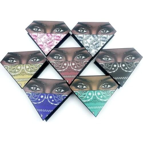 Wholesale Diamond 25mm False Eyelash Packaging Box Fake 3d Mink Eyelashes Boxes Faux Cils Magnetic Case Lashes Empty