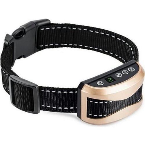 Dog Anti Bark Collar Rechargeable Adjustable Waterproof Dog Bark Collar Pet Training Device with Vibration Beep Pet Supplies