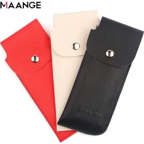 MAANGE 1Pcs Empty Makeup Brushes Case Portable Holder Organizer Pouch Pocket Cosmetic Brush Bag Beauty PU Make Up Tools