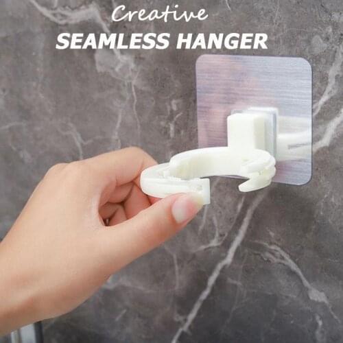 Adjustable Strong Hanging Non-marking Sticker Shampoo Bottle Shelf Shower Gel Rack Liquid Soap Holder Bottle Hanger Storage Rack