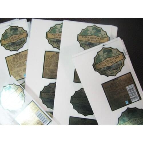 Self adhesive sticker printing custom PVC label printing with customized logo printing