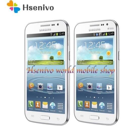 Samsung galaxy win duos i8552 cell phone Android 4GB ROM Wifi GPS Quad Core 4.7" touch screen mobile phone