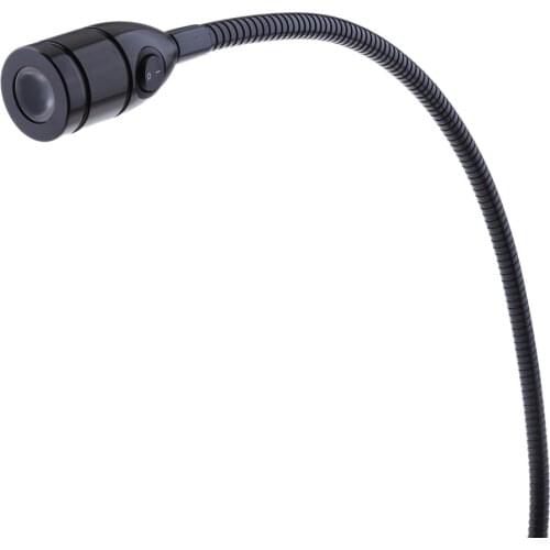 12V 3W Marine Boat RV Reading LED Light Switch Desk Lamp for Bedside Bed Mount Adjustable Gooseneck Interior Wall Reading Light