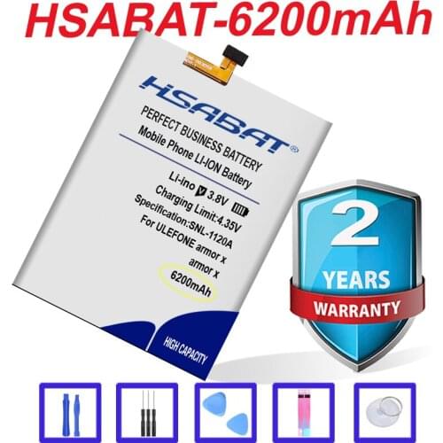 Top Brand 100% New 6200mAh Battery for Ulefone Armor X in stock