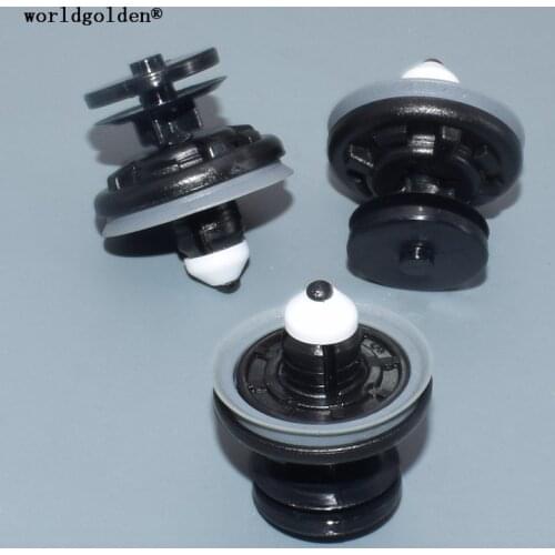 Worldgolden 100pcs plastic fastener Door Trim Panel Retainer for VW#6Q0868243 for Audi