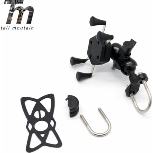X-Grip Phone Holder USB Charger For Bajaj Pulsar 200 NS 2012-2018/ Dominar 400 2017-2018 Motorcycle GPS Navigation Mount Bracket