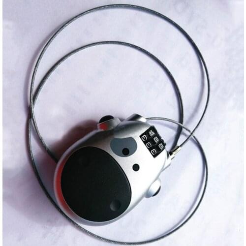 Metallic zoomorphic number lock travel lock mini lock Digit Combination Password padlock 3 digit of bicycle bag