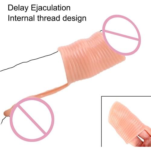Penis Ring Male masturbation Sex Toys for Man Adults Products Delay Ejaculation TPE Cock Ring Foreskin Correction