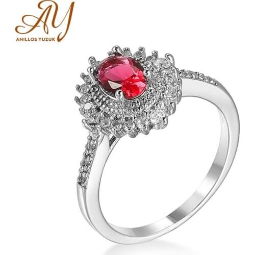 Anillos Yuzuk Natural Garnet Rings For Women Genuine 925 Sterling Silver Gemstone Rings Wing Trendy Romantic Gift Fine Jewelry