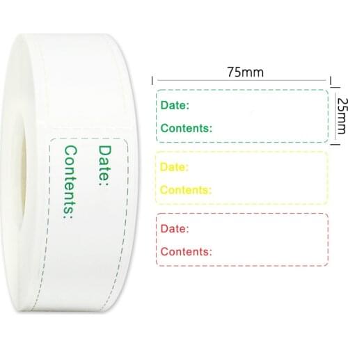 150pcs/roll Kitchen Sticker Refrigerator Freezer Food Storage Date Content Label Cute Stickers
