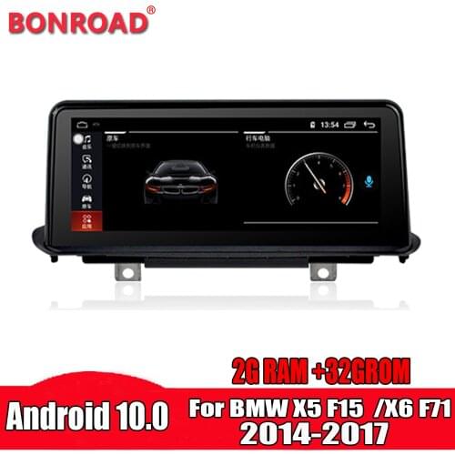 Bonroad 10.25 inch Android 10.0 Car multimedia radio for BMW X5 F15 X6 F71 Navigation 2014 2015 2016 2017 with NBT system