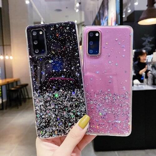 Phone Case For Huawei Mate 40 Pro Plus Y7a Mobile Phone Cover For Huawei Enjoy 20 Z Pro P Smart 20202021 Bling Glitter Star Case