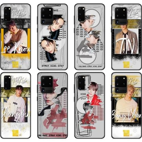 Black tpu Case For Samsung galaxy S20 /S20 PLUS/S20 ultra/S20+ /S20FE back cover Stray Kids KPOP Customer