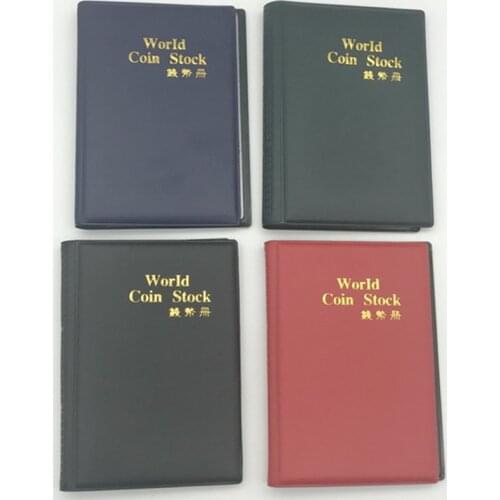 10 Pages 60 Pockets Album 45mm Wold Coins Holder Albums Collection Book Money Penny Collecting Mini Storage Bag Organizer