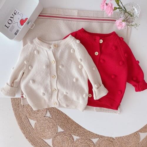 Cute Kids Children Girls Fall Autumn Sweaters Ooutwear Coat children Girls Long Sleeve Toddler Winter Toddler Cardigan Sweater