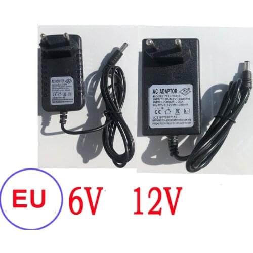 Children Car AC Adapter Universal 6V12V EU Charger 800MA/1000MA Battery Charger Round Hole Socket With Light Motorcycle Tricycle