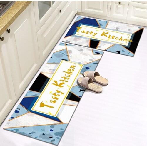 Long Kitchen Mat Bath Carpet Floor Mat Home Entrance Doormat Tapete Absorbent Bedroom Living Room Floor Mats Modern Kitchen Rug