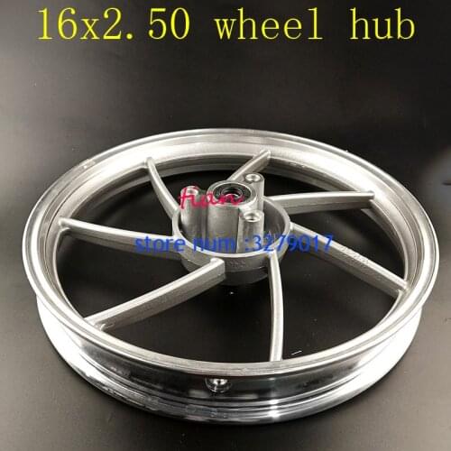 Hot Sale Good Reputation 16 Inch Aluminium Alloy Wheel Hub Disc 6200 Bearing Rims for 16X2.50 Tyre Fits Electric Vehicle E-Bike