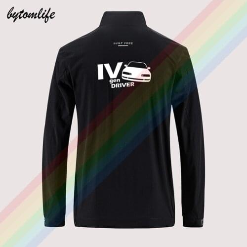 Honda Prelude BA8 BB1 BB6 BB9 Driver VTEC Slim Sport Jacket Zipper Thin Jacket Mens Casual Back Printing Jacket Asian Size