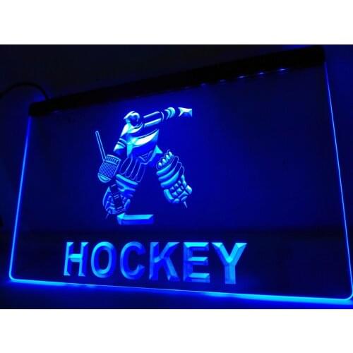 LB577- Hockey Training School Bar Club LED Neon Light Sign home decor crafts