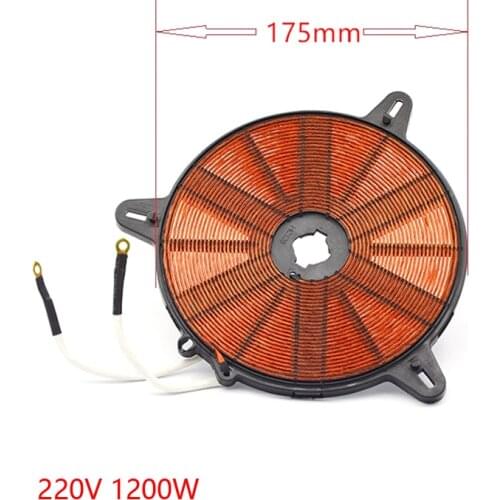 1200W 175mm Enamelled Aluminium Wire Heat Coil for Induction Cooker Electromagnetic Oven Heating Coil