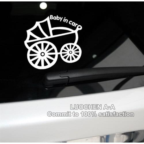 Car Stickers Baby In Car On Board Carriage Pram Lovely Creative Decals Waterproof Auto Tuning Styling Vinyls 15x13.5cm D10