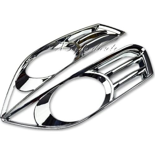 Car Styling Stickers Chromed Front Fog Light Lamp Cover Trim For Ford Mondeo Fusion 2013-2018