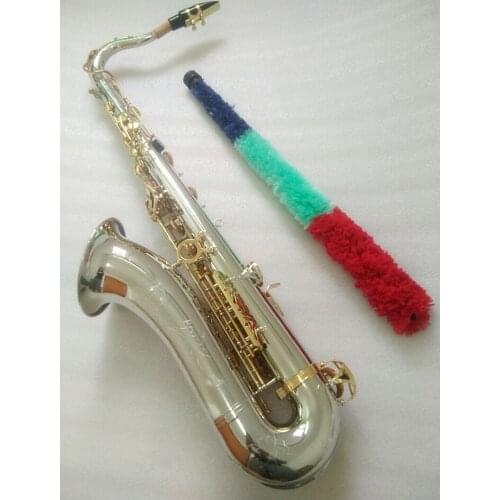 New high-quality instrument tenor saxophone Nickel-plated silver tenor saxophone Mouthpiece and case