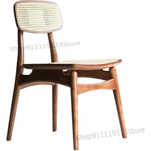 Dining Chair Chair Chair Back Chair Desk Chair Armrest Solid Wood Household Nordic Leisure Design