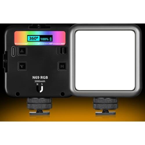 RGB Convenient N69 LED Photography Light Mini Portable Photography Fill Light for Various Scenes Handheld Night LED Pocket Light
