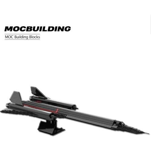 1968PCS Sr-71_v2 Creator Military Fighter Supersonic Fighter Aircraft Assembly Model DIY Childrens Toys MOC Building Blocks