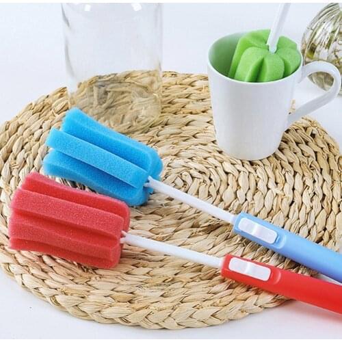 Sponge Cup Brush Kitchen Retractable Cup Washing Artifact Household Multifunctional Long-handled Cleaning Tool Cup Cleaning