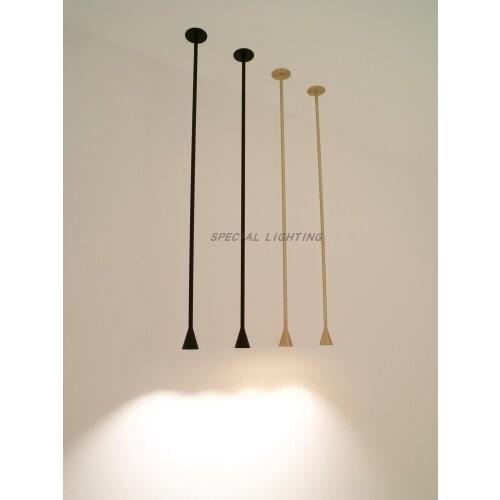 Modern very simple head long pole chandelier Nordic bar table chandelier bedroom bedside LED restaurant lamp