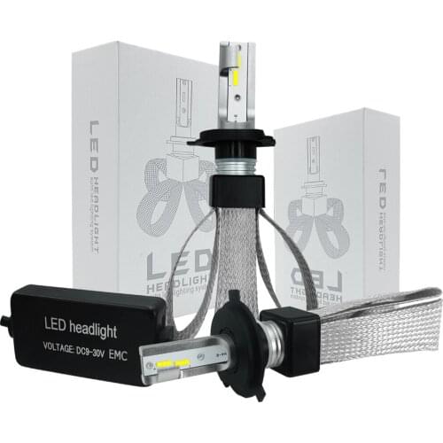 EURS LED H7 H4 LED Car Headlight H1 H11 9005 9006 80W 9600LM 6000K CSP Motorcycles Bulb Super Bright T8 Auto Headlamp Fog Light