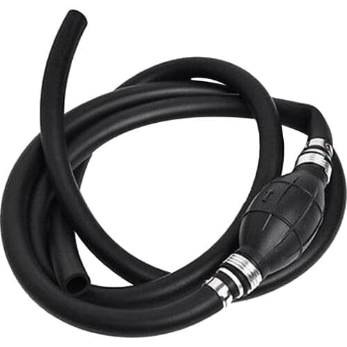 Fuel Line Assembly, 1/4inch 6mm Hose Fuel Assembly with Primer Bulb Steel Hose Clamps for Marine Outboard Boat Motor RVs - 6FT