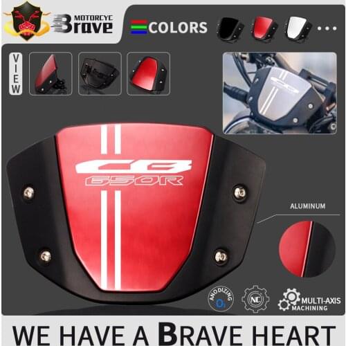Motorcycle Windshield WindScreen For HONDA CB650R 2019 2020 2021 Visor Viser Front Screen Wind Deflector cb 650r CB650 cb650