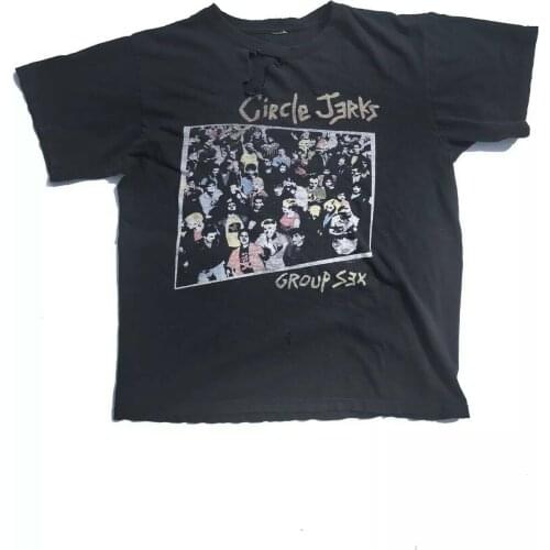 Vintage Circle Jerks Shirt Pop Cotton Man Tee