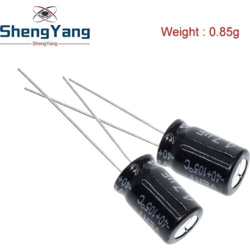 Higt quality 400V4.7UF 8*12mm 4.7UF 400V 8*12 Electrolytic capacitor