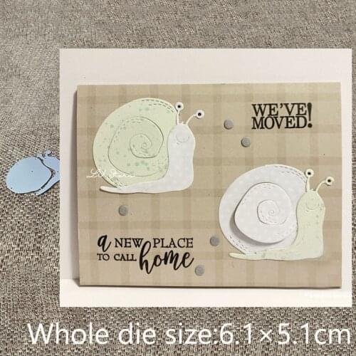 XLDesign Craft Metal Cutting Dies stencil mold lovely snails decoration scrapbook Album Paper Card Craft Embossing die cuts
