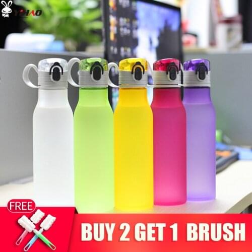 YIHAO 550ML High Quality Hot Sale Creative New Fashion Sports Outdoor Water Bottle Portable With Rope Plastic Water Bottle